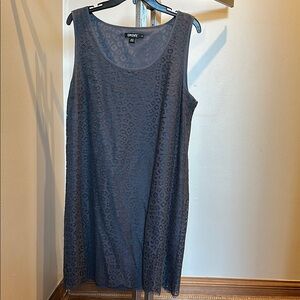 DKNY Gray Sleeveless Dress